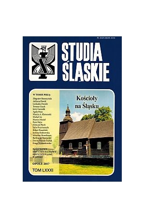 Studia Śląskie, tom 81. Kościoły na Śląsku